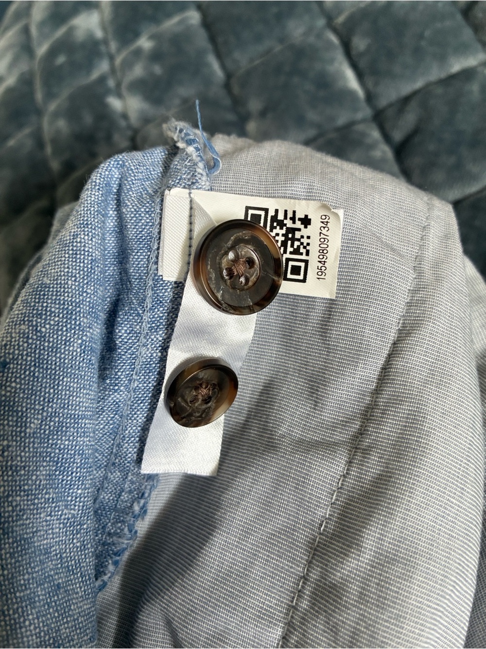Bonobos Light Blue Casual Linen-Cotton Pants - L - Picture 5 of 5